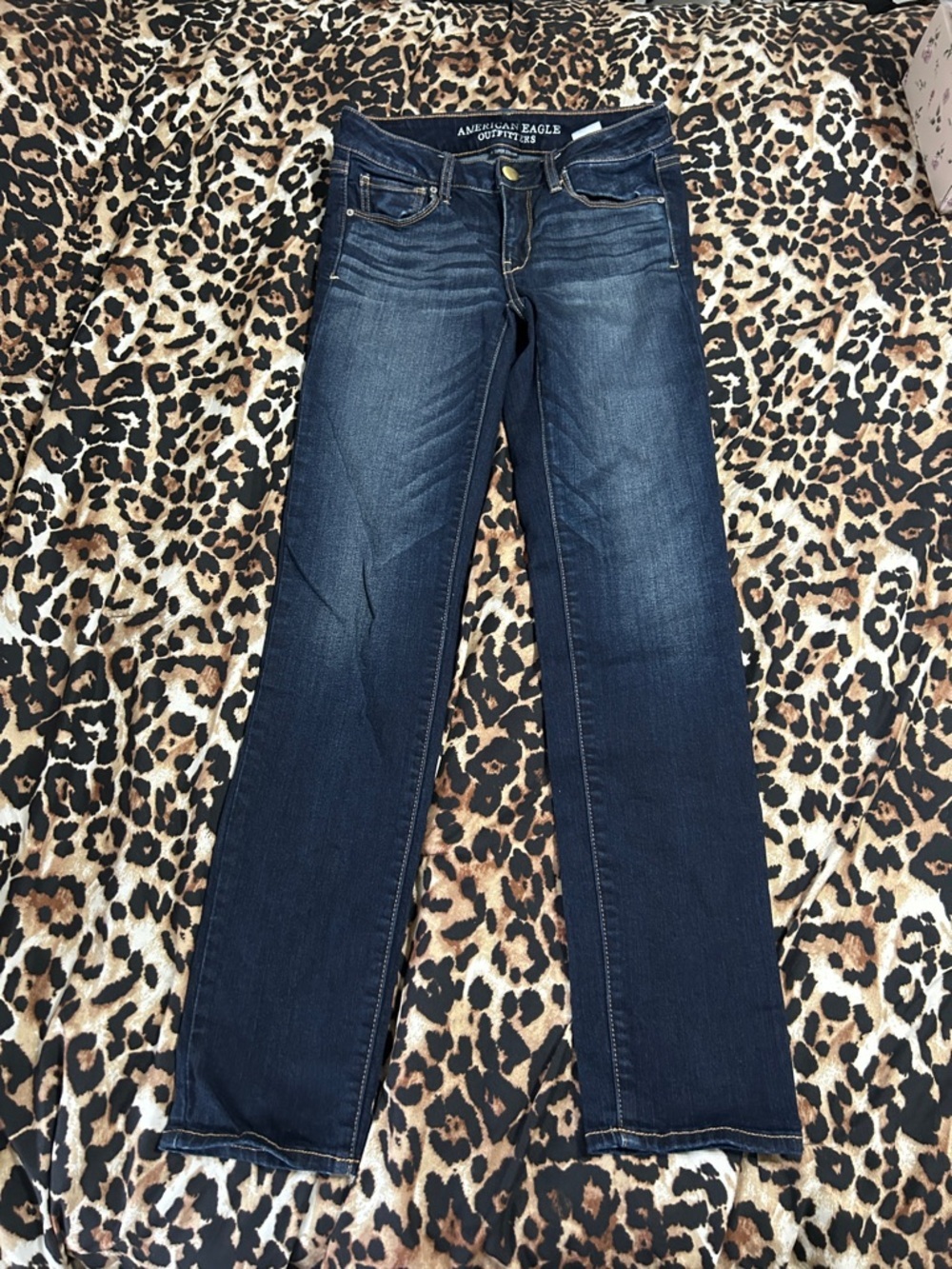 American Eagle Outfitters Dark Indigo Straight Leg Jeans